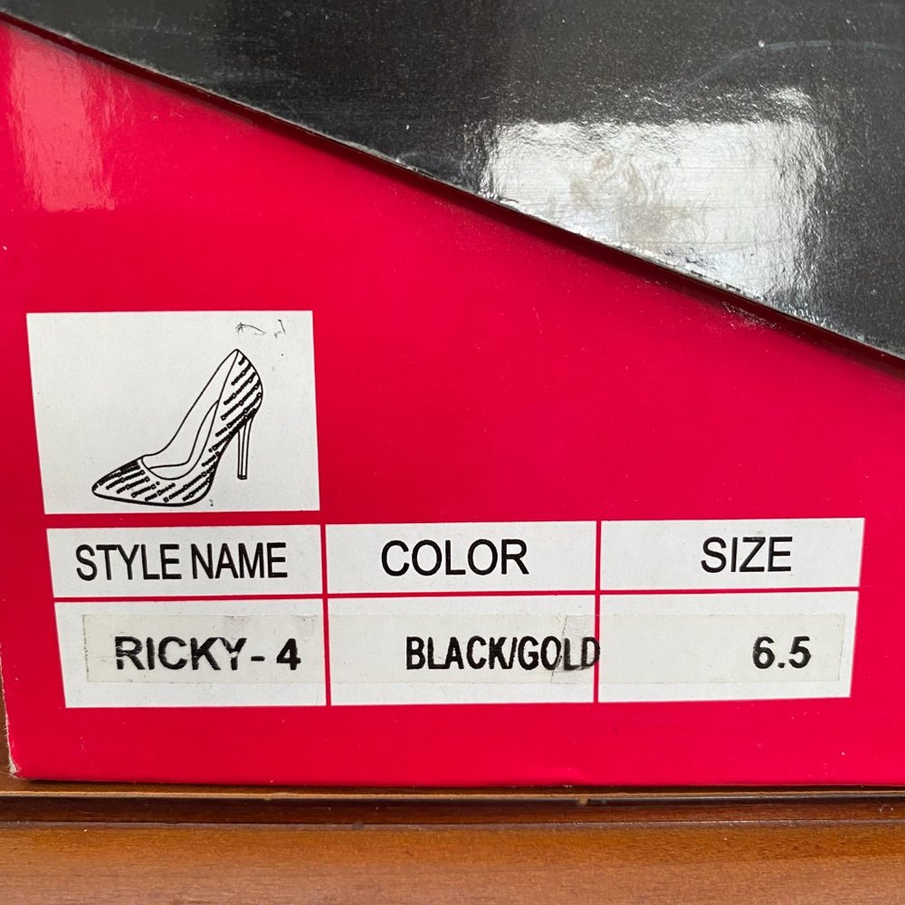 Alba, 6.5, Black and Gold - Picture 3 of 3